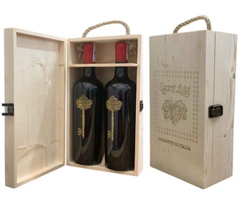 Rượu vang Ý Segreto - Hộp gỗ đôi 2 chai