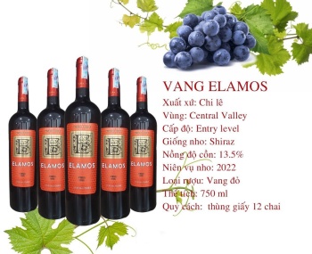 Rượu vang Chile Elamos Shiraz