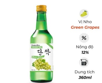 Rượu Soju Hàn Quốc Soulmate Green Grapes ( Vị Nho Xanh)