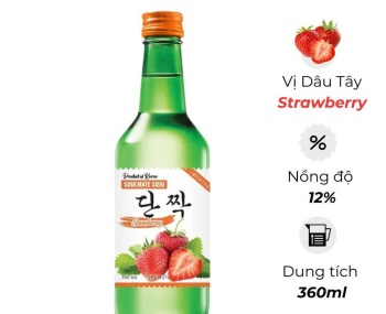 Rượu Soju Hàn Quốc Soulmate Strawberry ( Vị Dâu Tây)