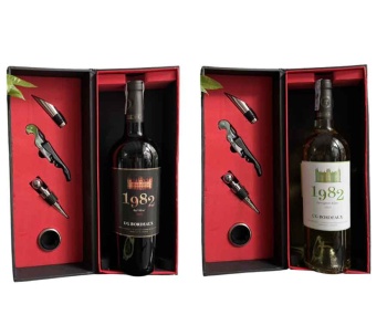Set Quà Tặng 1 Chai Vang Pháp 1982 UG Bordeaux