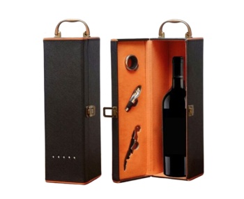 Hộp đựng Rượu Vang bằng Da đơn ( 1 chai)