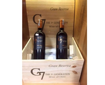 Vang Chile G7 Grand Reserva - phần quà tặng thùng 6 chai