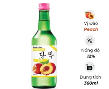 Rượu Soju Hàn Quốc Soulmate Peach ( Vị Đào)