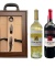 Set Quà Tặng Hộp Gỗ Mặt Kính 2 chai Vang Úc Margheria