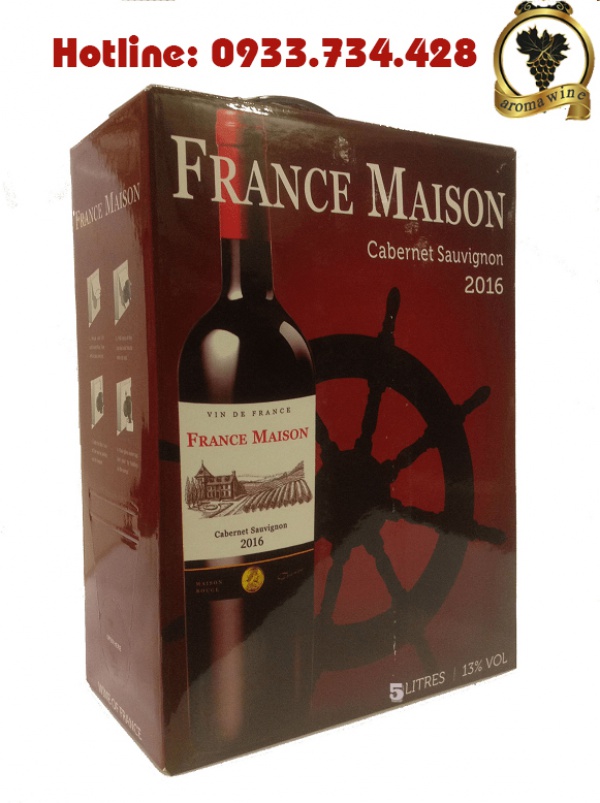 Rượu Vang bịch Pháp France Maison 5 lít