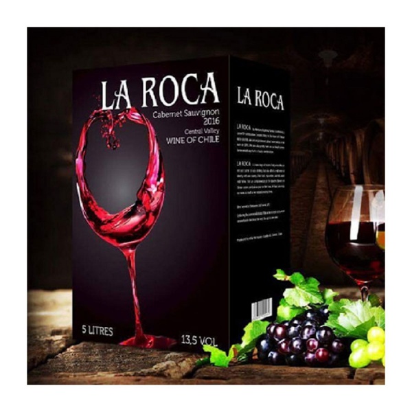 Rượu vang bịch Chile La Roca 5 Lít