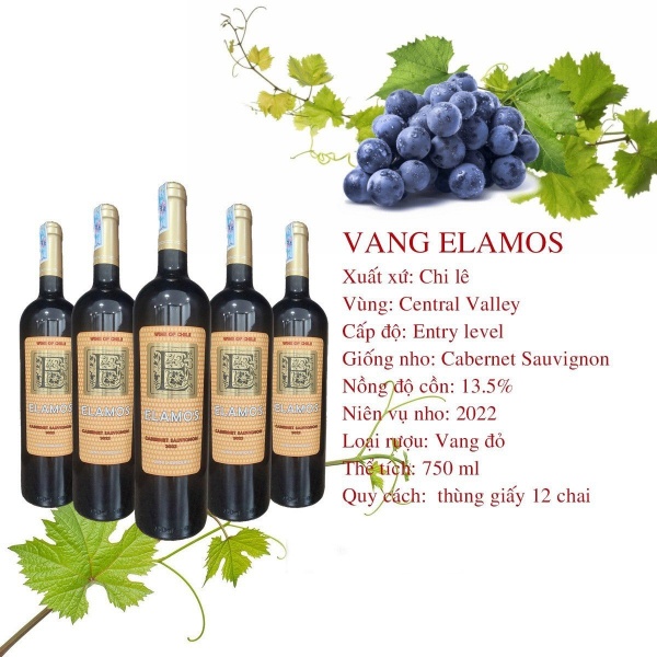 Rượu vang Elamos Cabernet Sauvignon