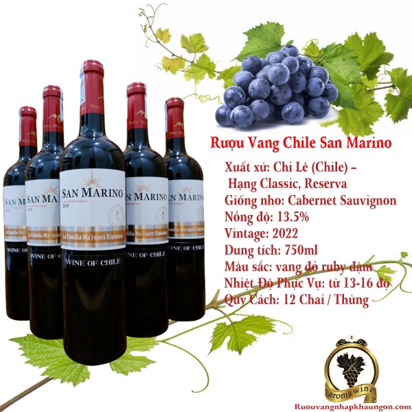 Rượu Vang Chile San Marino