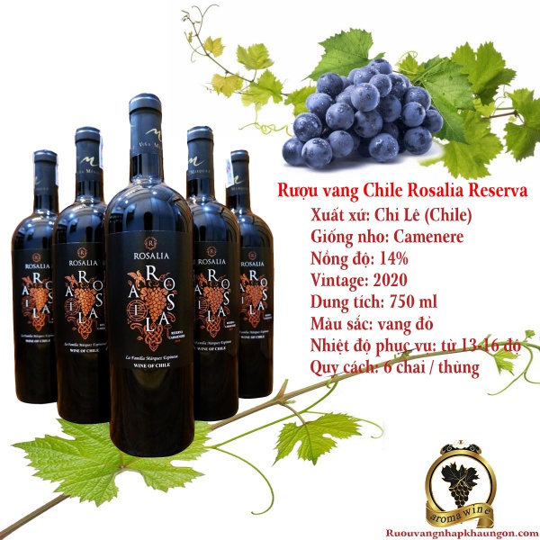 Rượu vang Chile Rosalia Reserva