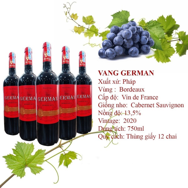 Rượu Vang Pháp GERMAN CABERNET SAUVIGNON
