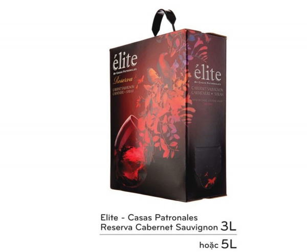 Rượu vang Elite – Casas Patronales Reserva Cabernet Sauvignon 5L